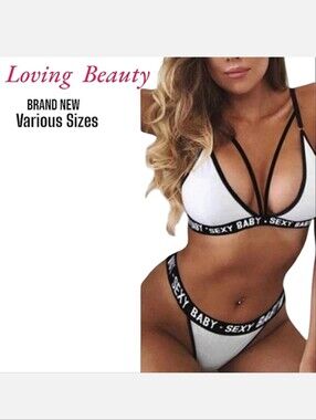 "SEXY BABY" Bra & Thong Outfit BRAND NEW / NEVER OPENED OR USED